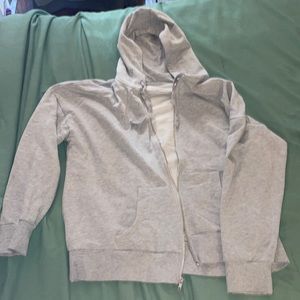 Grey Zip-Up Hoodie